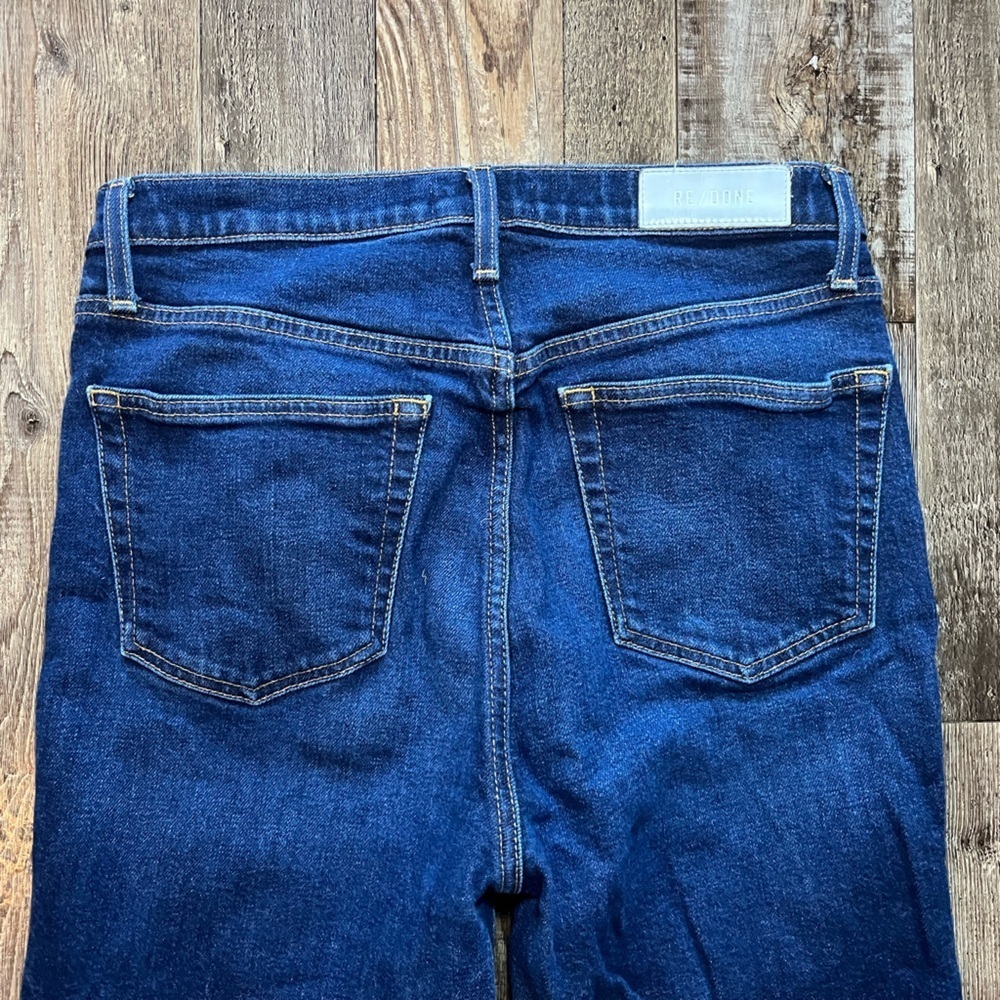 REDONE 70’s Ultra High Rise Stove Pipe Straight Leg Jeans in Barely Worn Size 29 - Picture 7 of 8